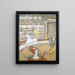 Het Circus - Georges Seurat — ingelijst kunstwerk aan de muur