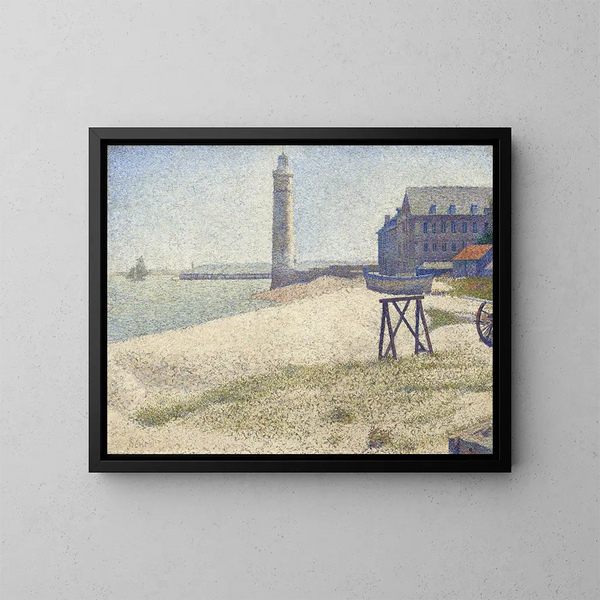 Het vuurtoren van Honfleur - Georges Seurat — ingelijst kunstwerk aan de muur