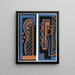 Collectie decoraties en kleuren Pl01 - Georges Valmier — ingelijst kunstwerk aan de muur