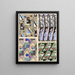 Collectie decors en kleuren Pl05 - Georges Valmier — ingelijst kunstwerk aan de muur