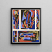 Collectie decors en kleuren Pl10 - Georges Valmier — ingelijst kunstwerk aan de muur