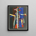Collectie decors en kleuren Pl13 - Georges Valmier — ingelijst kunstwerk aan de muur