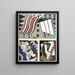 Collectie decors en kleuren Pl14 - Georges Valmier — ingelijst kunstwerk aan de muur