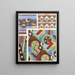 Collectie decors en kleuren Pl20 - Georges Valmier — ingelijst kunstwerk aan de muur