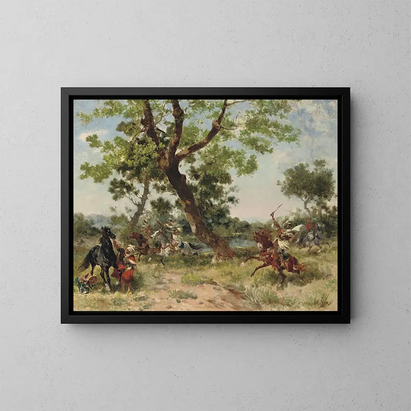 A band of pillagers - Georges Washington — framed artwork on a wall