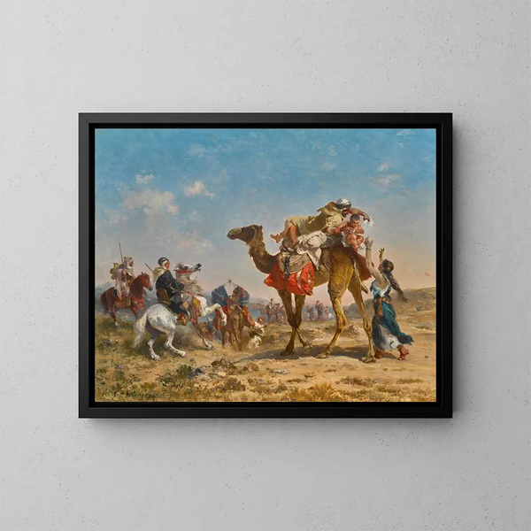 The Departure - Georges Washington — framed artwork on a wall