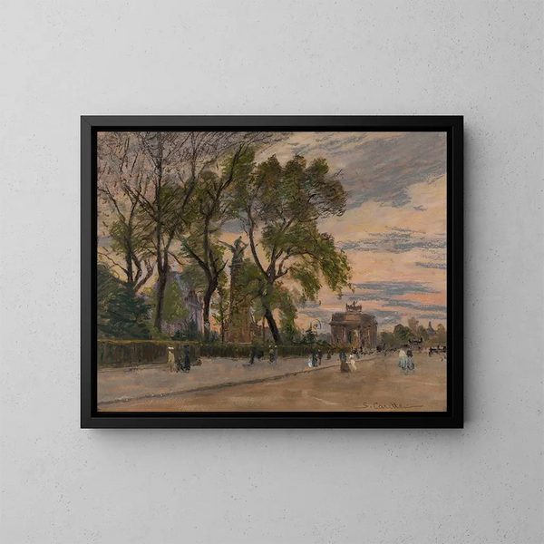 Le Carrousel - Georges-Émile Carette — framed artwork on a wall