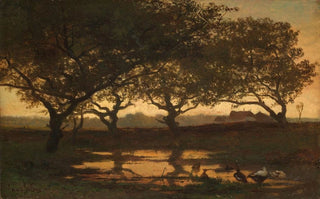 Gerard Bilders - Woodland Pond at Sunset.webp