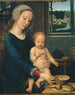 Het Madonna met Kind met de melkkom - Gerard David — weergave van het kunstwerk