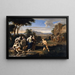 Ulysses en Nausicaa in een arcadisch landschap - Gerard Hoet — ingelijst kunstwerk aan de muur