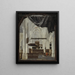 Interior painting of the Sainte-Gertrude Church in Bergen op Zoom - Gerard Houckgeest — framed artwork on a wall
