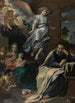 Het droom van Sint-Jozef - Gerard Seghers — ingelijst kunstwerk aan de muur