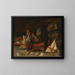 Een beeldhouwer in zijn atelier - Gerard Thomas — ingelijst kunstwerk aan de muur