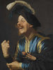 Een lachende violist - Gerard van Honthorst — weergave van het kunstwerk