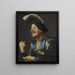 Een lachende violist - Gerard van Honthorst — ingelijst kunstwerk aan de muur