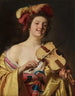 De violospeler - Gerard van Honthorst — weergave van het kunstwerk