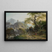 Landschap met bergen nabij Düsseldorf - Gerard van Nijmegen — ingelijst kunstwerk aan de muur