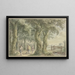 Landschap met bomen, omheining en figuren - Gerard van Rossum — ingelijst kunstwerk aan de muur