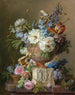 van bloemenstilleven met een albasten vaas - Gerard van Spaendonck — weergave van het kunstwerk