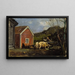 Varkens bij het Maanlicht - Gerhard Munthe — ingelijst kunstwerk aan de muur