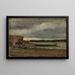 Uitzicht op de Rijn bij Düsseldorf - Gerhard Munthe — ingelijst kunstwerk aan de muur