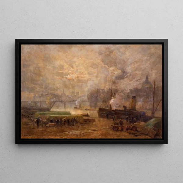 Germain Eugne Bonneton - La Seine au port SaintNicolas.webp