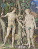 Adam en Eva - Duitse school — weergave van het kunstwerk