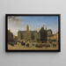 Het dam in Amsterdam - Gerrit Adriaensz Berckheyde — ingelijst kunstwerk aan de muur