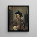 Zelfportret - Gerrit Backhuijzen — ingelijst kunstwerk aan de muur