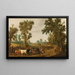 Een aanval op een dorp - Gerrit Claesz Bleker — ingelijst kunstwerk aan de muur
