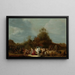 De ontmoeting van Jacob en Esau - Gerrit Claesz Bleker — ingelijst kunstwerk aan de muur