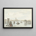 Landschap in de winter op de Zwarte Water bij Zwolle - Gerrit Grasdorp — ingelijst kunstwerk aan de muur