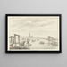 Landschap van de winter bij Boom van de Zwarte Water nabij Zwolle - Gerrit Grasdorp — ingelijst kunstwerk aan de muur