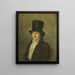 Portret van Jean Bernard, kunstverzamelaar en schilder in Amsterdam - Gerrit Jan Michalis — ingelijst kunstwerk aan de muur