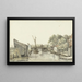 Vue de la digue de l'Anneau sur le pont Schulp regardant vers le côté d'Utrecht de l'Amstel - Gerrit Lamberts — ingelijst kunstwerk aan de muur