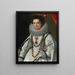 Portret van een dame - Gervasio Gatti — ingelijst kunstwerk aan de muur