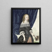 Zelfportret - Gesina ter Borch — ingelijst kunstwerk aan de muur