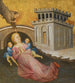 van een heilige franciscaan die miraculeus een vrouw uit de verdrinkingsdood redt - Gherardo di Jacopo di Neri — weergave van het kunstwerk
