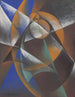 Mercure passant devant le Soleil - Giacomo Balla — weergave van het kunstwerk