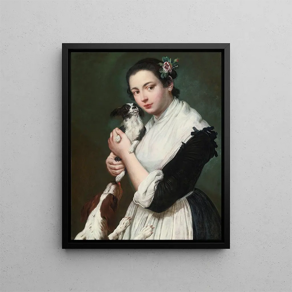 Giacomo Ceruti - A Young Lady With Two Dogs.webp