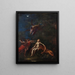De slaap van Adam en Eva - Giacomo Del Po — ingelijst kunstwerk aan de muur