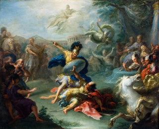 Giacomo Del Po - The Fight Between Aeneas and King Turnus From Virgils Aeneid.webp