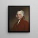 John Adams - Gilbert Stuart — ingelijst kunstwerk aan de muur