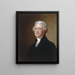 Thomas Jefferson - Gilbert Stuart — ingelijst kunstwerk aan de muur