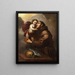 Sint-Antonius van Padua met het Kind Jezus - Gioacchino Assereto — ingelijst kunstwerk aan de muur