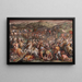 La Bataille de Marciano en Val di Chiana - Giorgio Vasari — framed artwork on a wall