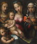 De Maagd met Kind met heilige Anna-Catharina en kind Johannes de Doper - Giorgio di Giovanni — weergave van het kunstwerk