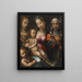 De Maagd met Kind met heilige Anna-Catharina en kind Johannes de Doper - Giorgio di Giovanni — ingelijst kunstwerk aan de muur