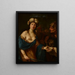 Judith met het hoofd van Holofernes - Giovan Gioseffo dal Sole — ingelijst kunstwerk aan de muur