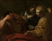 van Joseph die de dromen interpreteert in het paleis van de farao - Giovanni Antonio Burrini — weergave van het kunstwerk